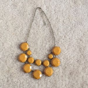 Yellow statement necklace